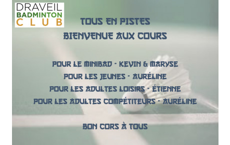 REPRISE DES COURS 